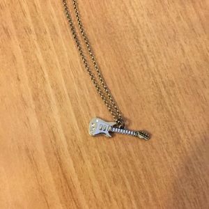 Juicy Couture guitar pendant necklace
